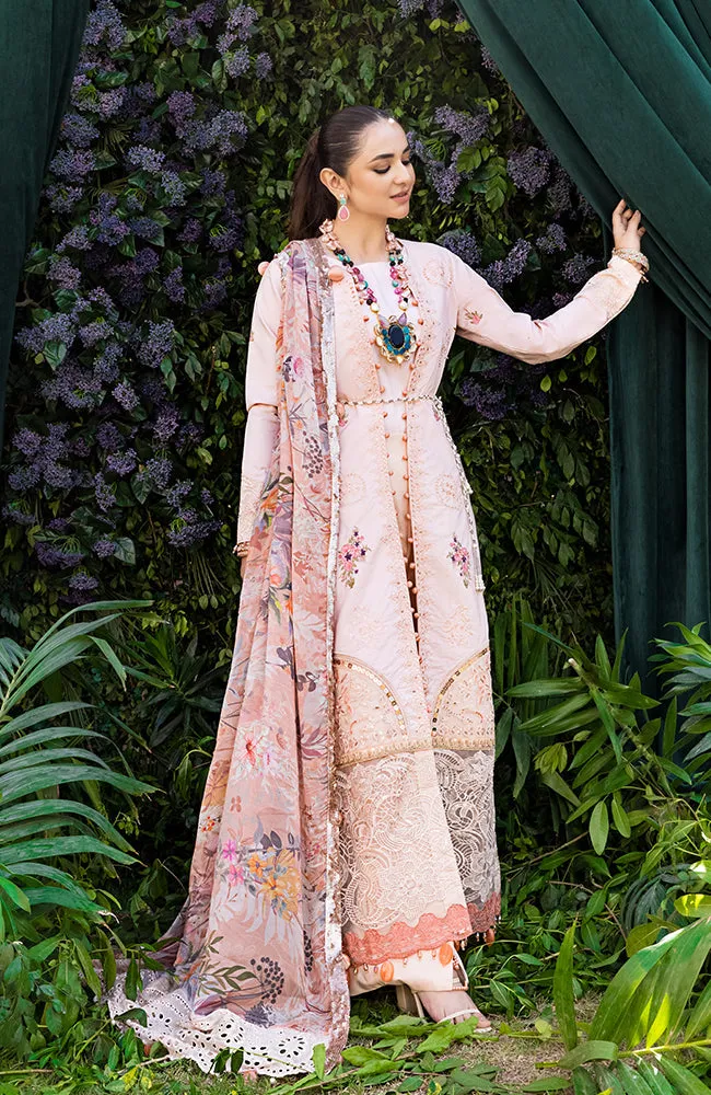 3 Piece Unstitched Luxury Embroidered Lawn-MLL-23-02 | Alzohaib Mahiymaan Luxury Lawn Eid Collection23