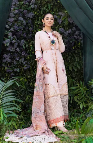 3 Piece Unstitched Luxury Embroidered Lawn-MLL-23-02 | Alzohaib Mahiymaan Luxury Lawn Eid Collection23