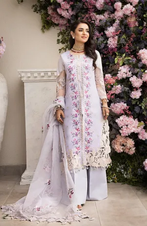 3 Piece Unstitched Luxury Embroidered Lawn-MLL-23-04 | Alzohaib Mahiymaan Luxury Lawn Eid Collection23