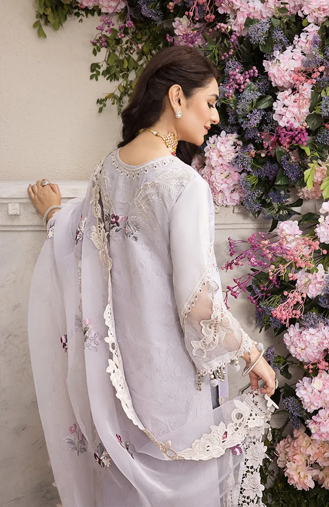 3 Piece Unstitched Luxury Embroidered Lawn-MLL-23-04 | Alzohaib Mahiymaan Luxury Lawn Eid Collection23