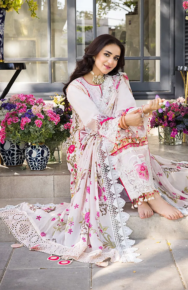 3 Piece Unstitched Luxury Embroidered Lawn-MLL-23-09 | Alzohaib Mahiymaan Luxury Lawn Eid Collection23