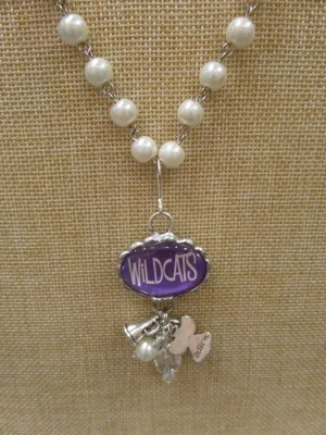 ADO | Hometown Pride Wildcats Charm Rosary Necklace