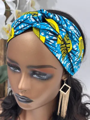 Aria African Print Satin Headband