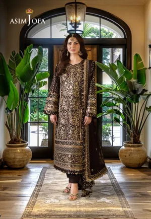 Asim Jofa | Luxury CAMBRIC 3 PCS '24 | AJFILE-04
