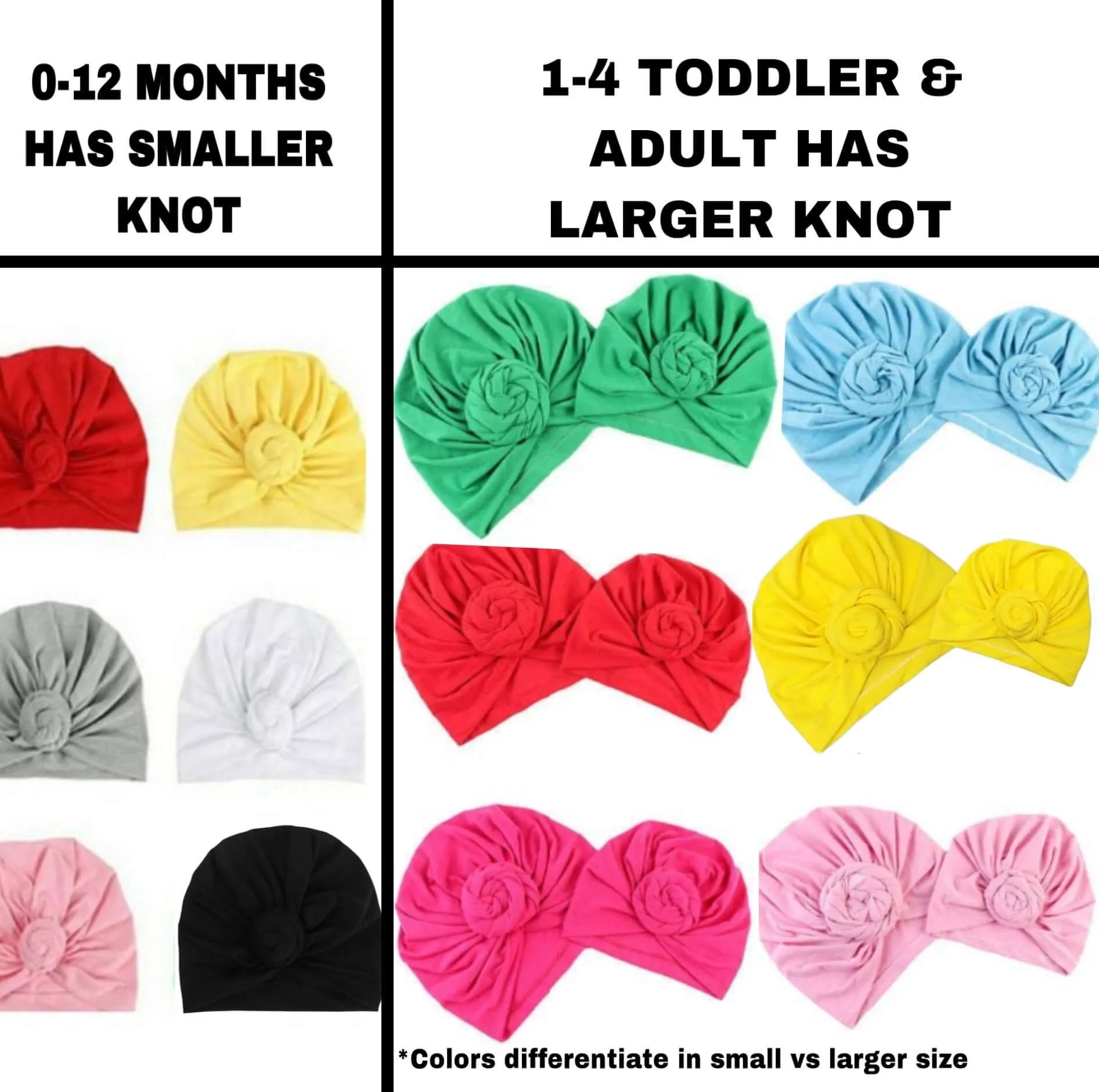 Baby Turban | Toddler Turban | Adult Turban | Satin Lined Turban | Turban With Satin | Day Hat With Turban | Satin Baby Bonnet | Baby Bonnet