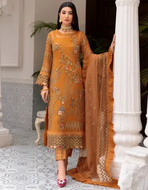 BL 308 | Emaan Adeel Belle Robe Vol 3 | Unstitched Embroidered Luxury Chiffon Suits