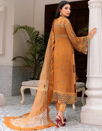 BL 308 | Emaan Adeel Belle Robe Vol 3 | Unstitched Embroidered Luxury Chiffon Suits