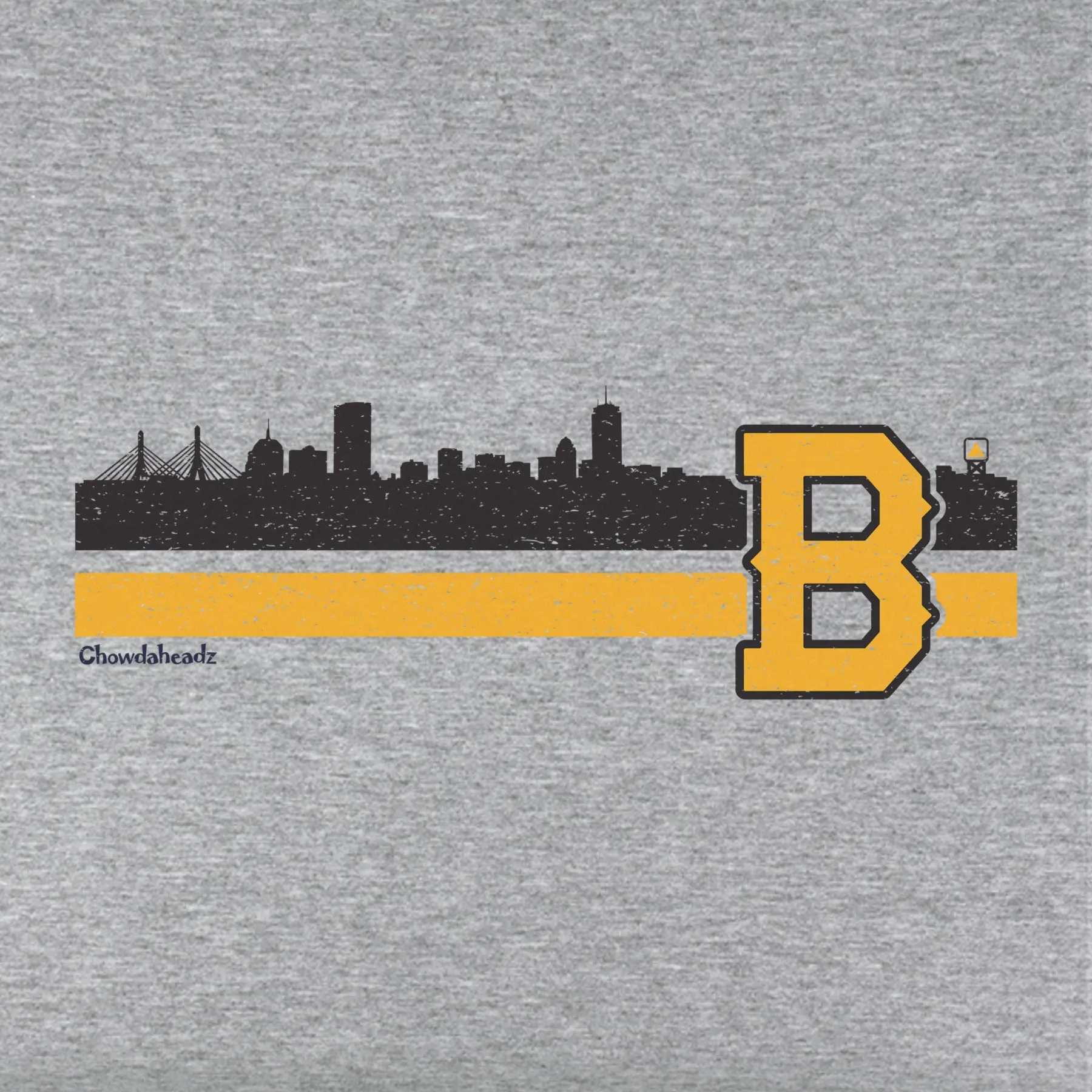 Boston B Black & Gold Sideline Youth T-Shirt