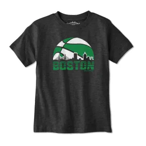 Boston Basketball Skyline Youth T-Shirt