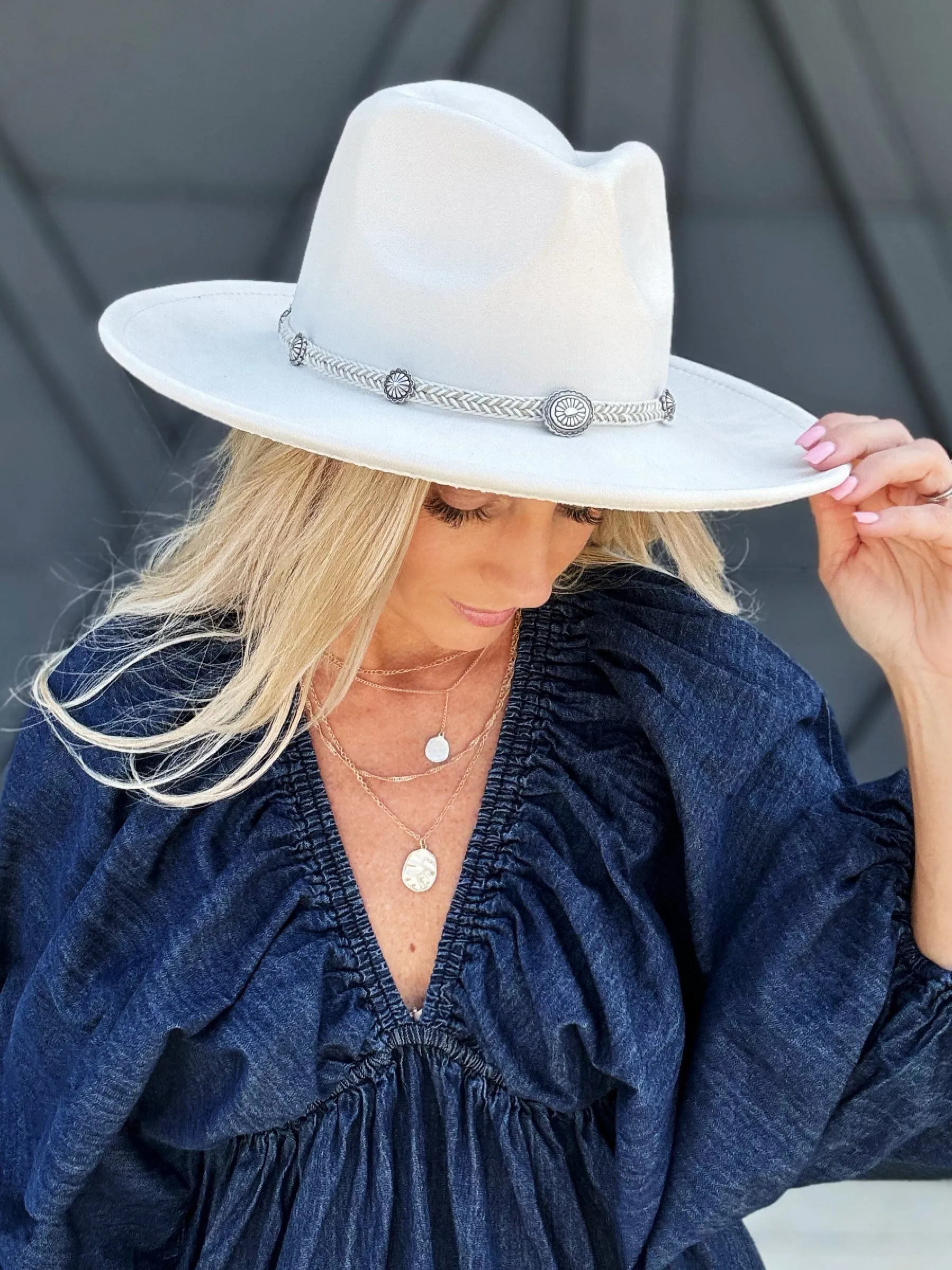 Braided Conch Western Hat In Multi