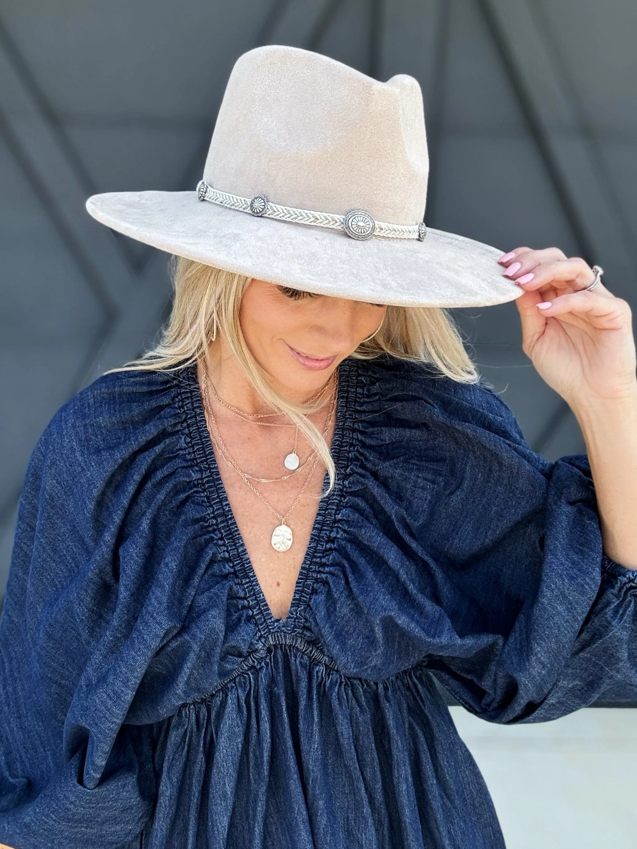 Braided Conch Western Hat In Multi