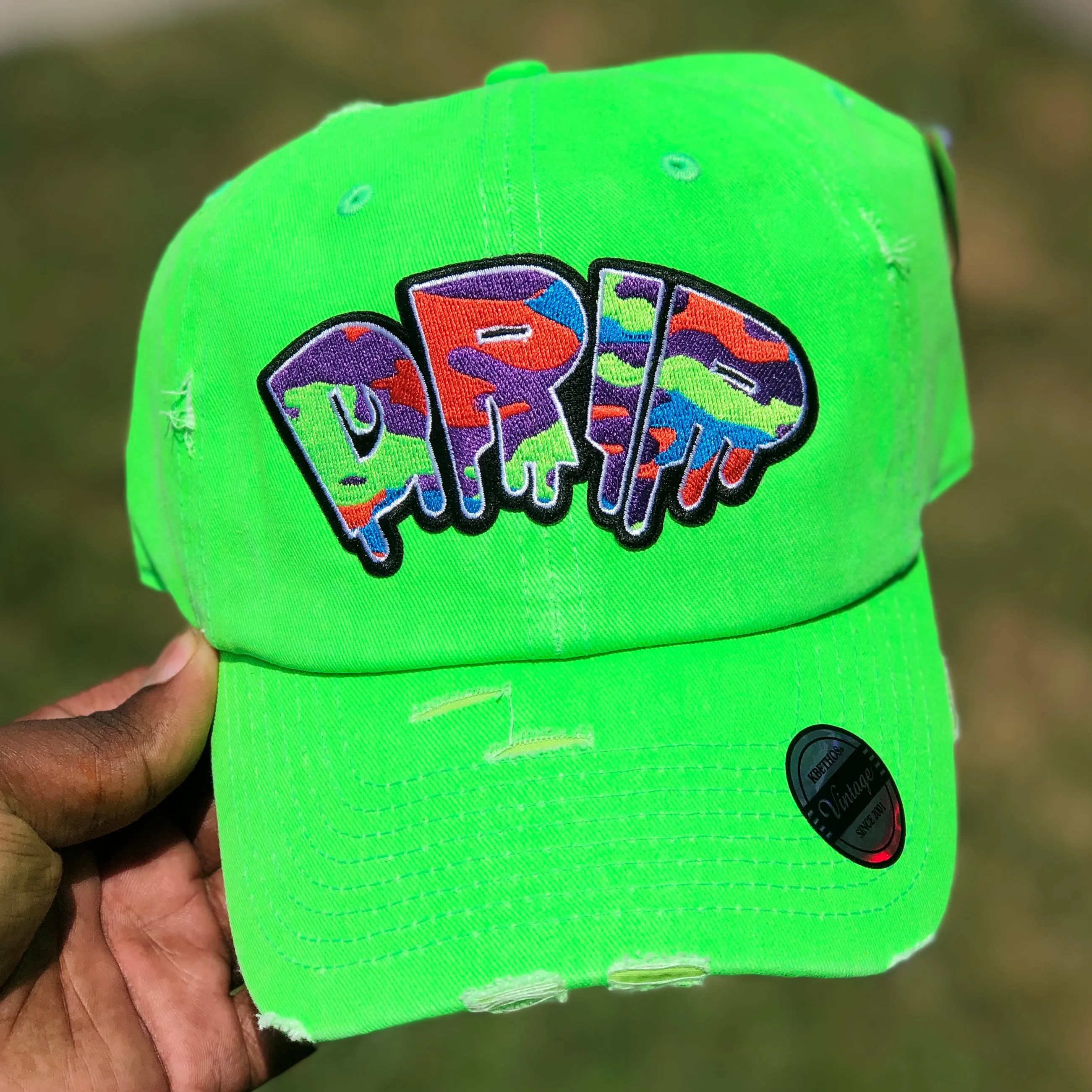 Camo D.R.I.P Dad Hat