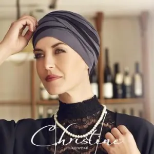 Christine Headwear Shanti Turban Blue/Black