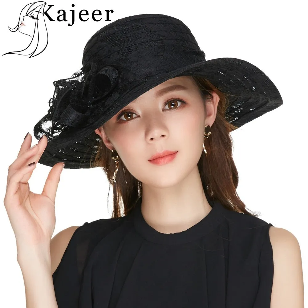 Church Hats For Women Black Sexy Floral