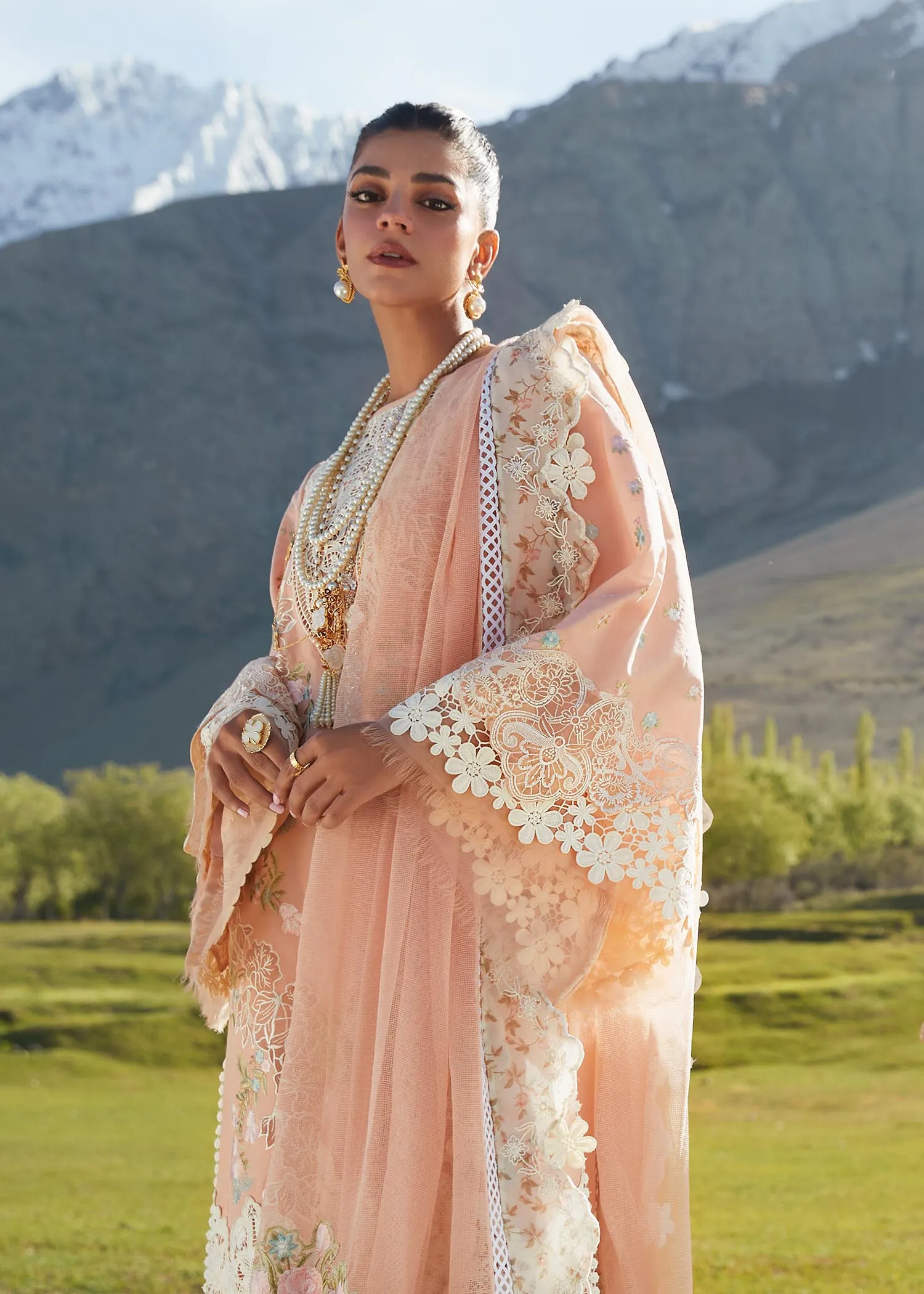 CRIMSON X SAIRA SHAKIRA LUXURY LAWN 2023 | Summer in the meadows D1-B