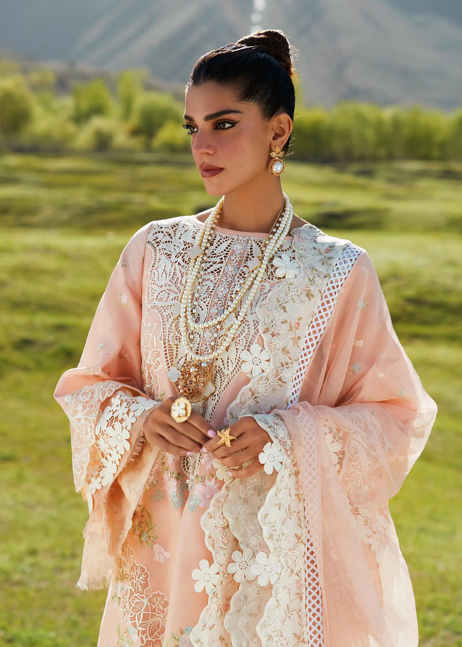 CRIMSON X SAIRA SHAKIRA LUXURY LAWN 2023 | Summer in the meadows D1-B