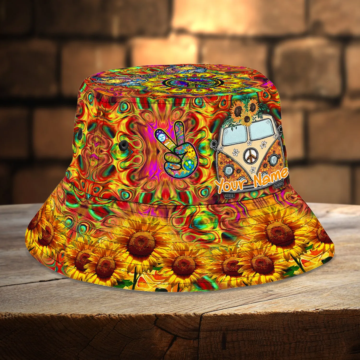 Custom Bucket Hat - Hippie - 163
