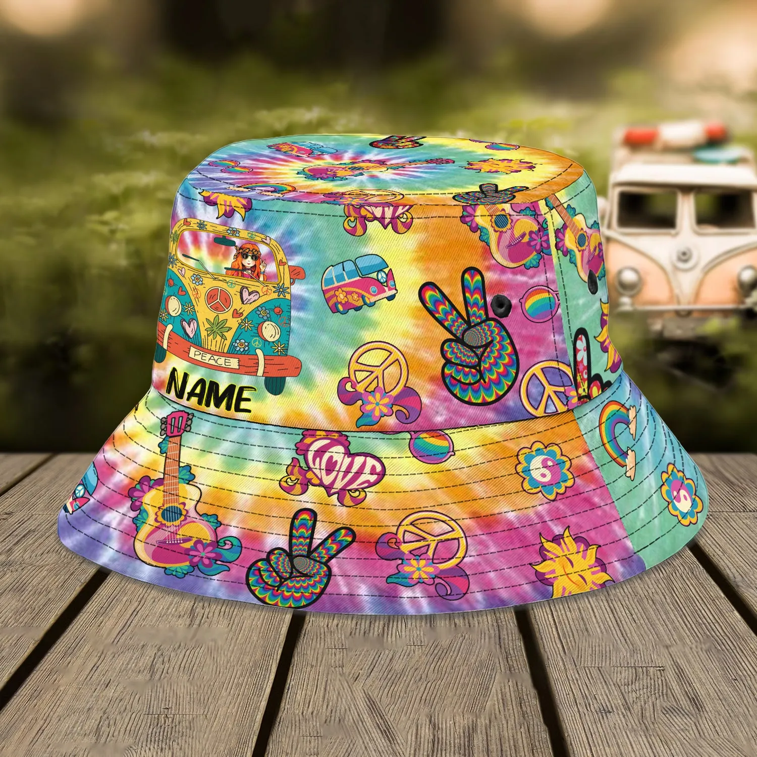Custom Bucket Hat - Hippie - 307