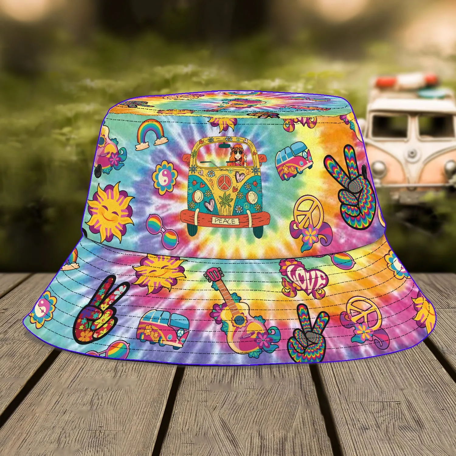 Custom Bucket Hat - Hippie - 307