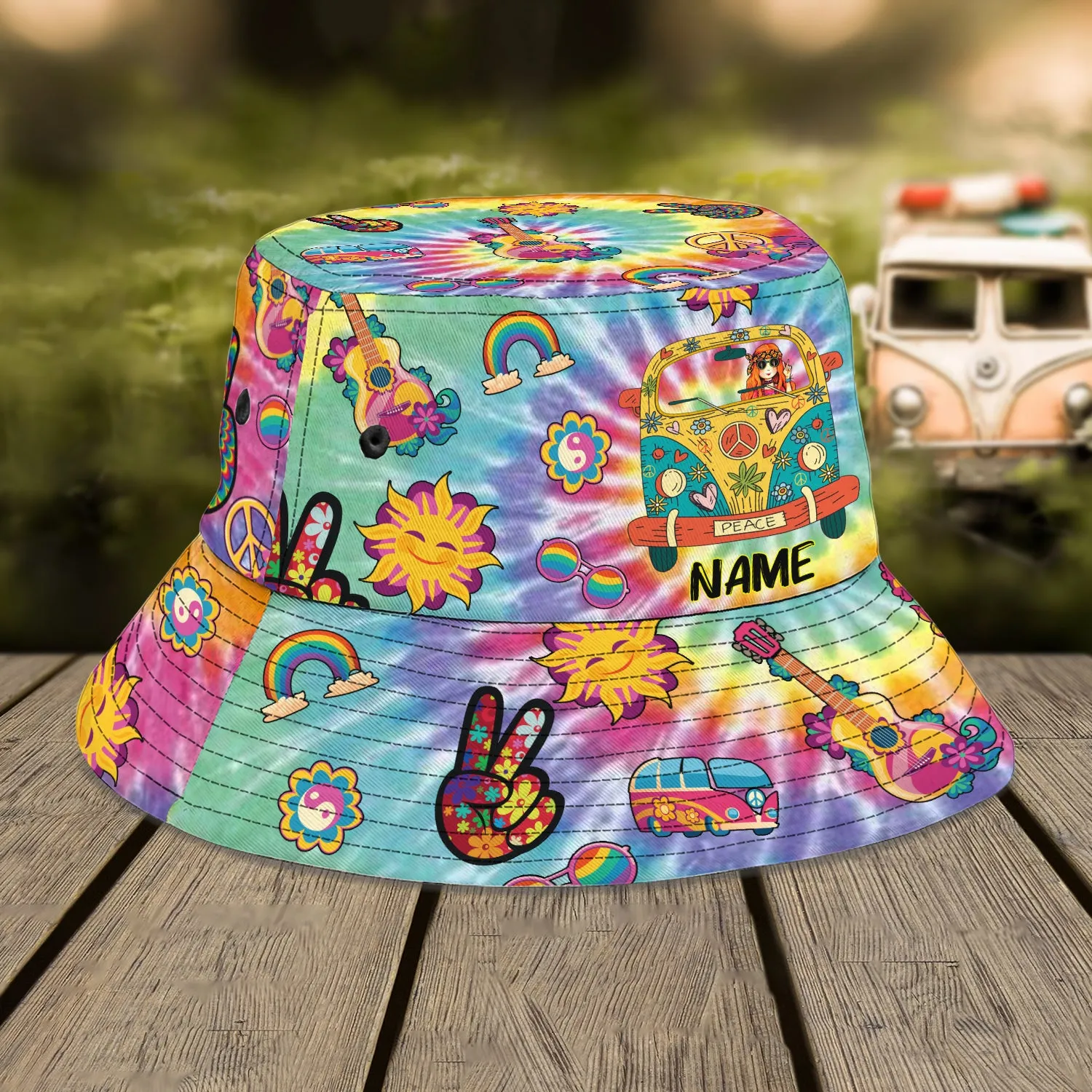 Custom Bucket Hat - Hippie - 307
