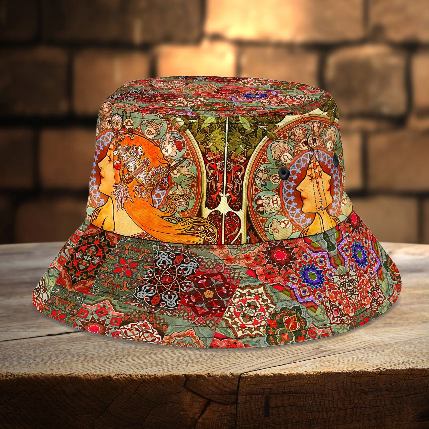 Custom Bucket Hat - Hippie Girl