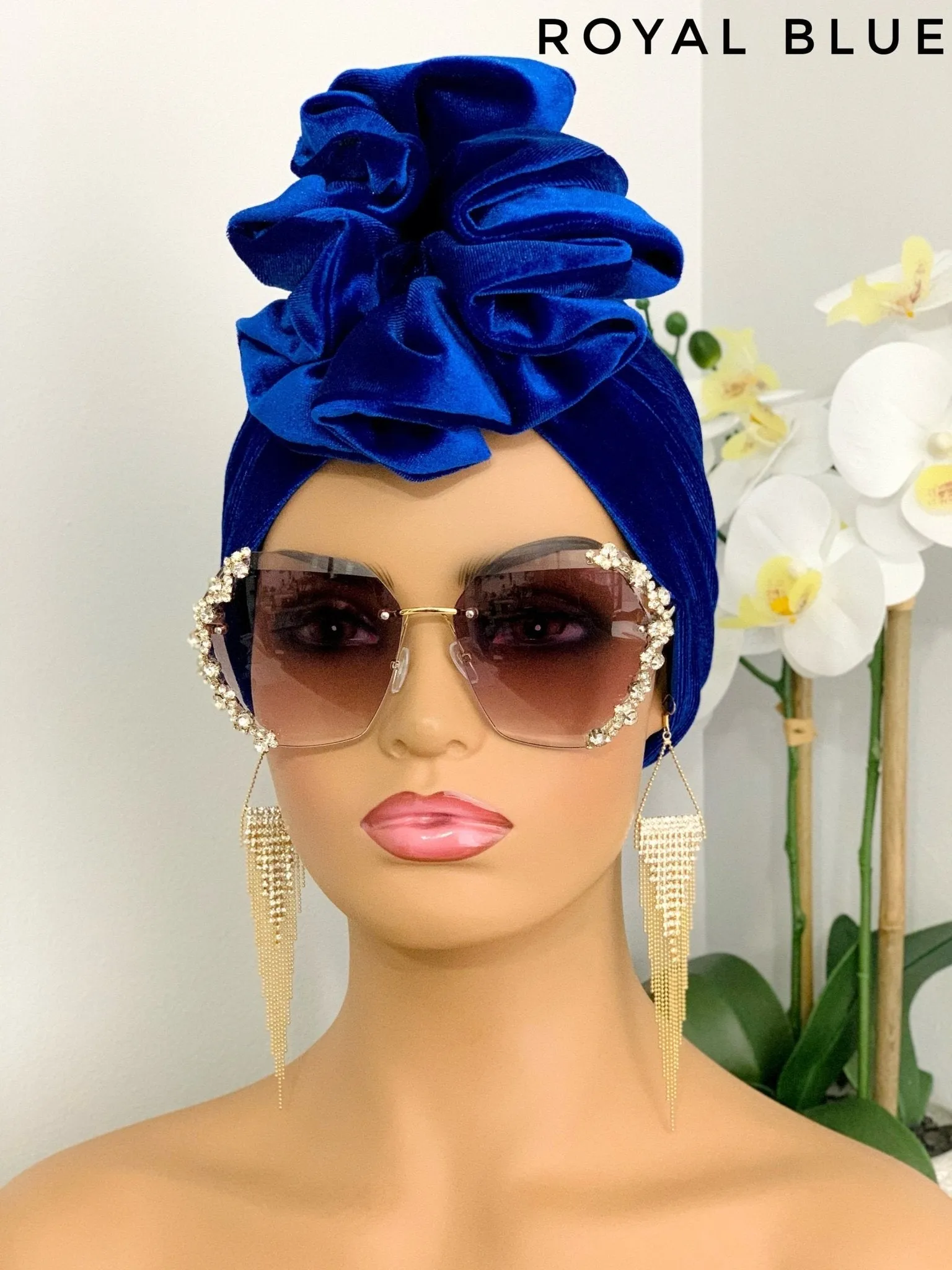 Demi Velvet Ruffle Turban