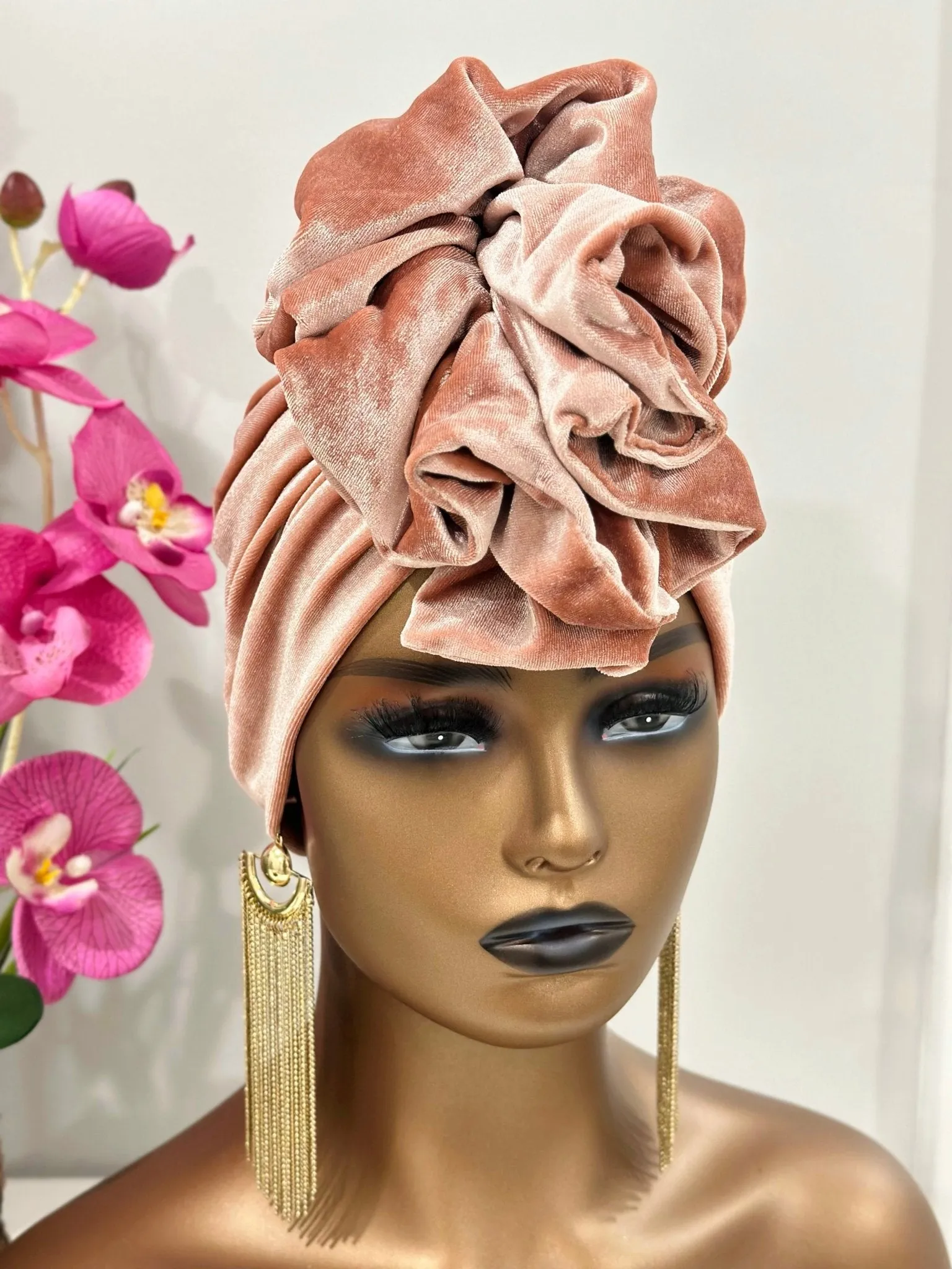 Demi Velvet Ruffle Turban
