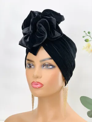 Demi Velvet Ruffle Turban