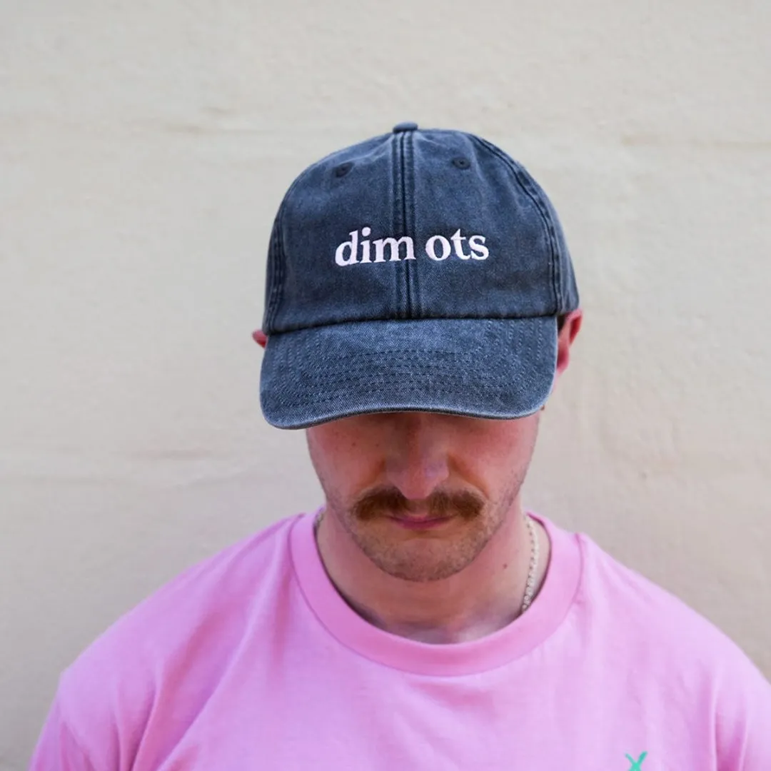 Dim Ots Baseball Cap in Stonewash Black