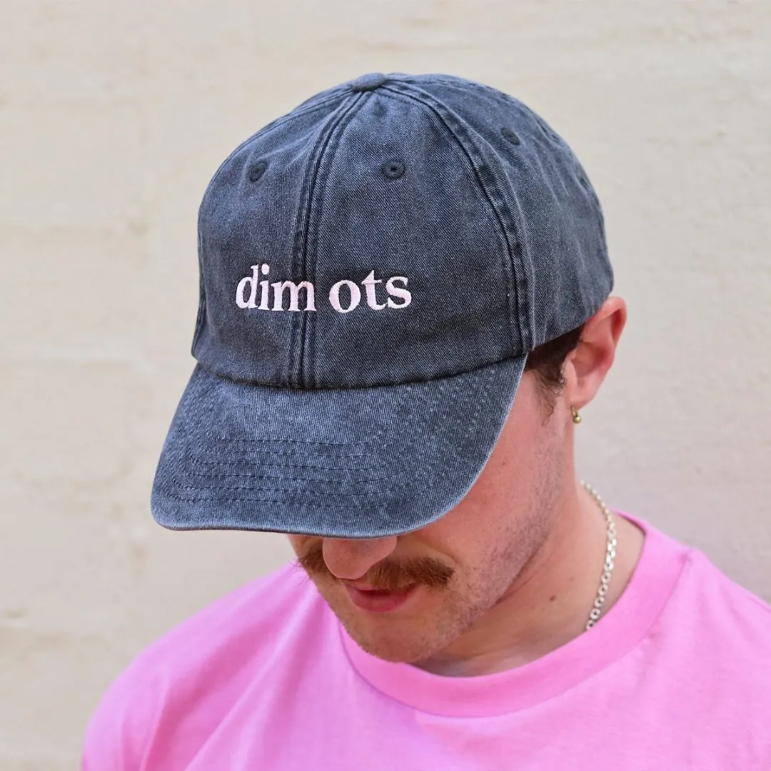 Dim Ots Baseball Cap in Stonewash Black