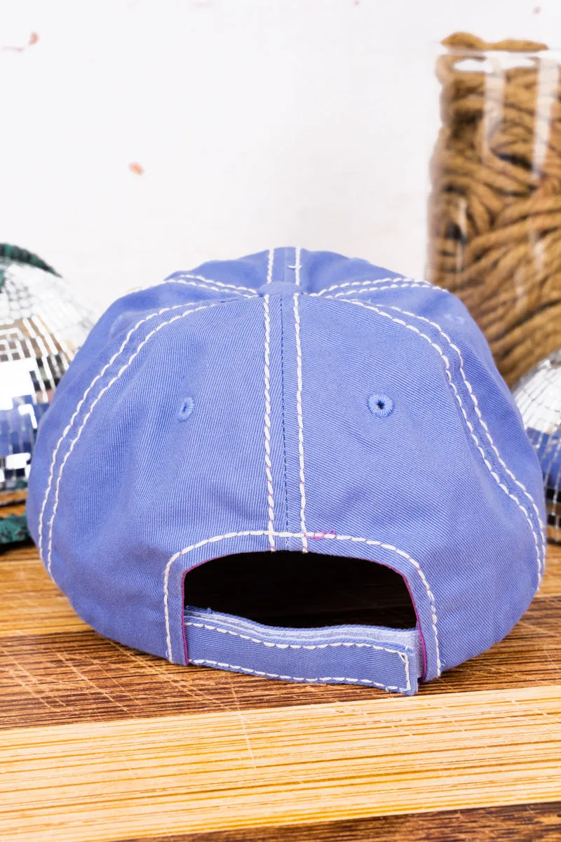 Distressed Iris 'Blessed Mama' Cap