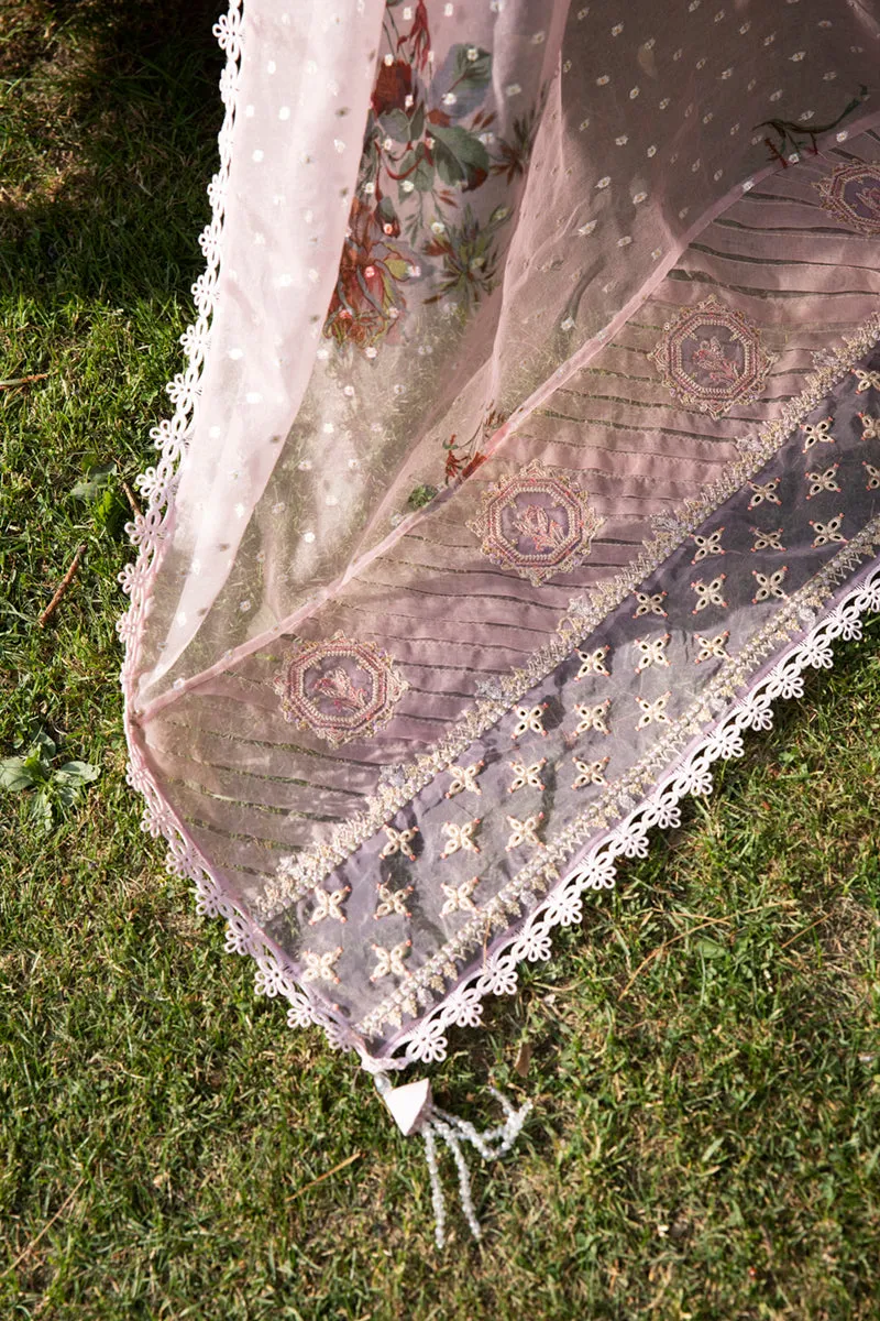 EB-05  SAGE | Qalamkar Rahi Luxury Festive Collection 2022 | Unstitched Embroidered Lawn Suits