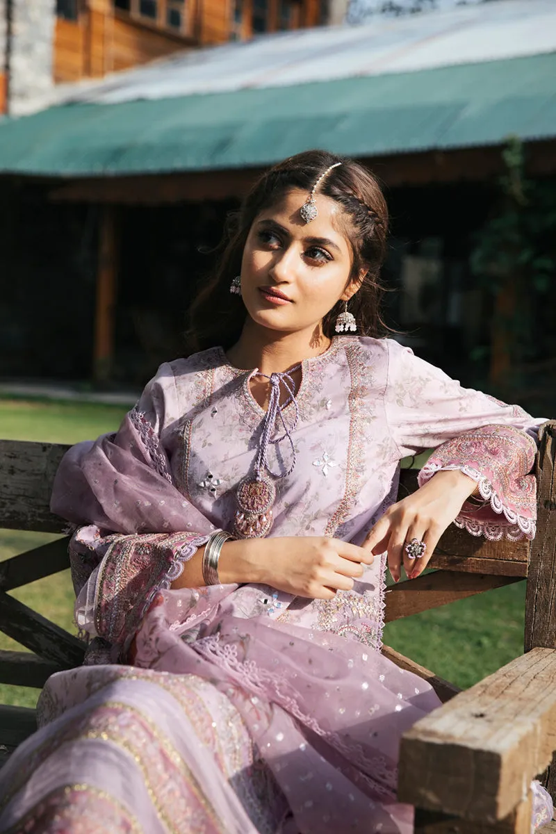 EB-05  SAGE | Qalamkar Rahi Luxury Festive Collection 2022 | Unstitched Embroidered Lawn Suits