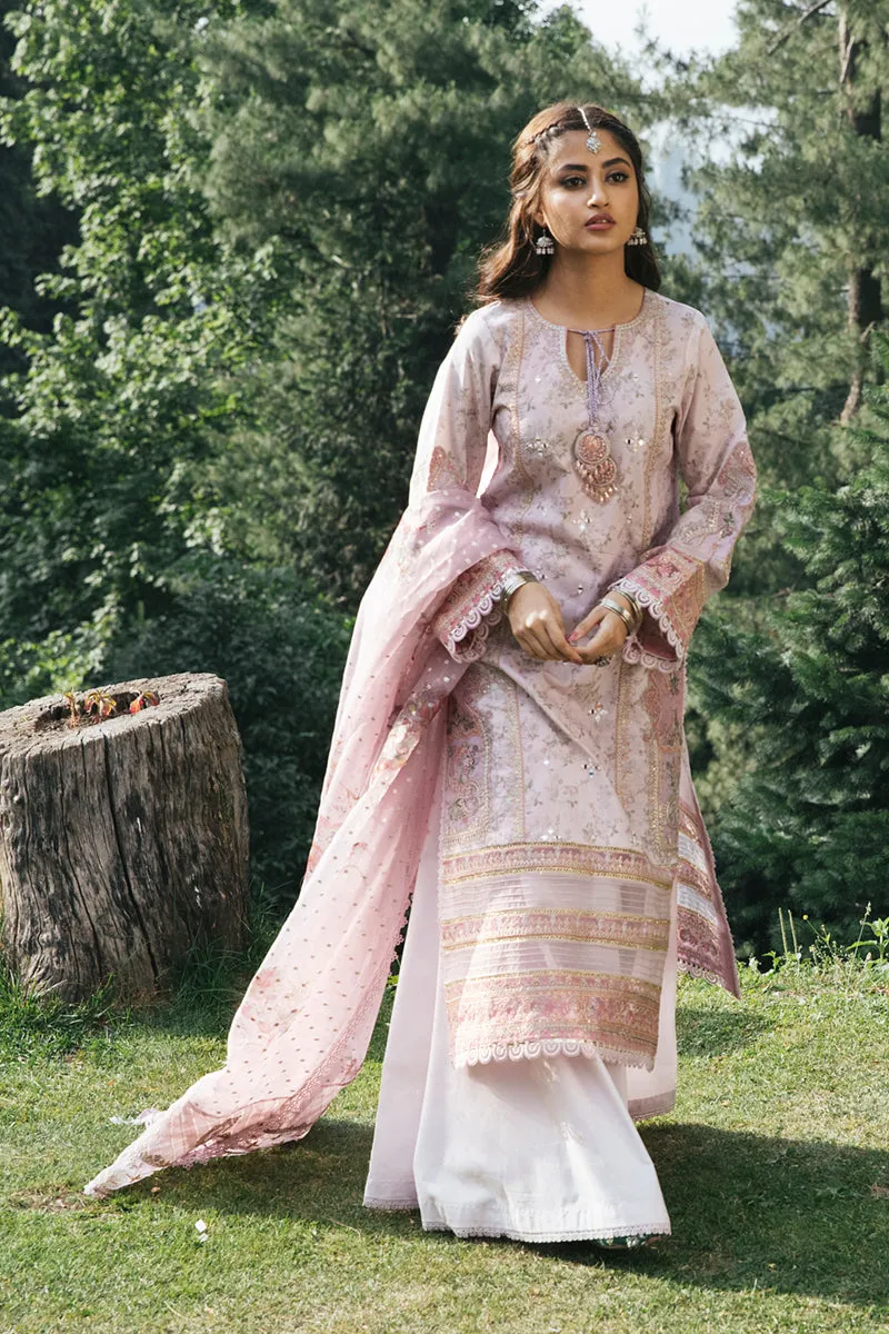 EB-05  SAGE | Qalamkar Rahi Luxury Festive Collection 2022 | Unstitched Embroidered Lawn Suits