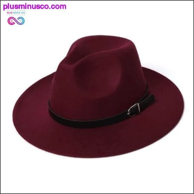 Elegant Classic Fedora Hat || PlusMinusco.com