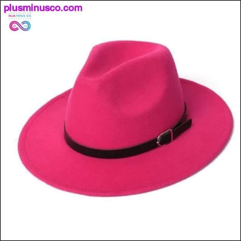 Elegant Classic Fedora Hat || PlusMinusco.com