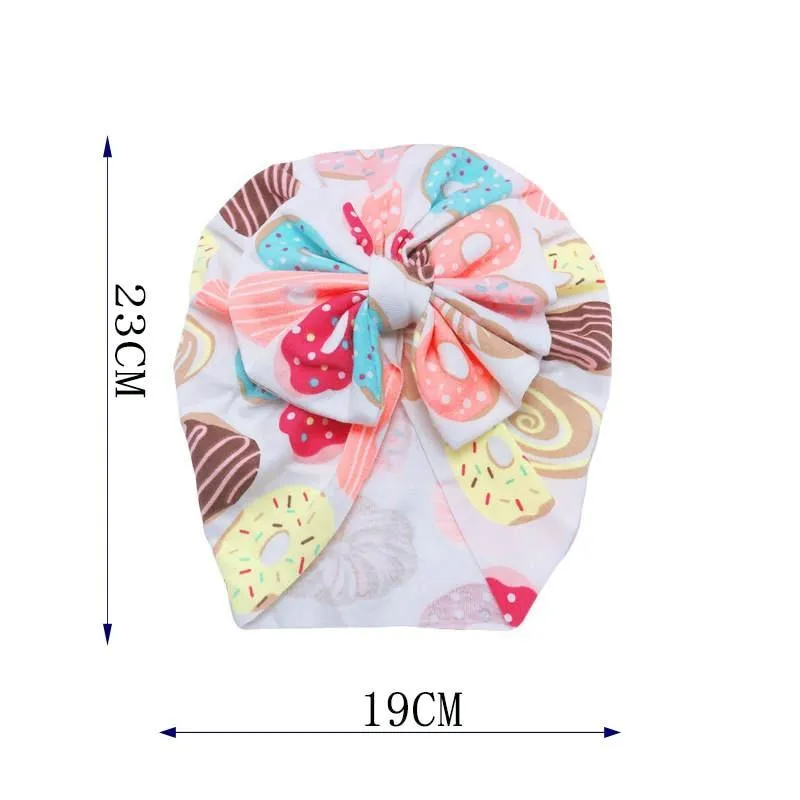 Elegant Flower Baby Hat Toddler Turban Head wraps Kids Bonnet Hat Newborn Baby Hat For Baby Girls