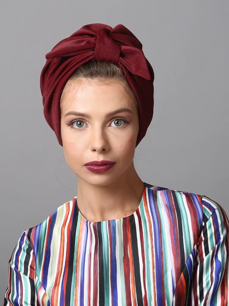 Fashion turban in Burdungy