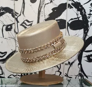 Gold Decorated Fashion Hat