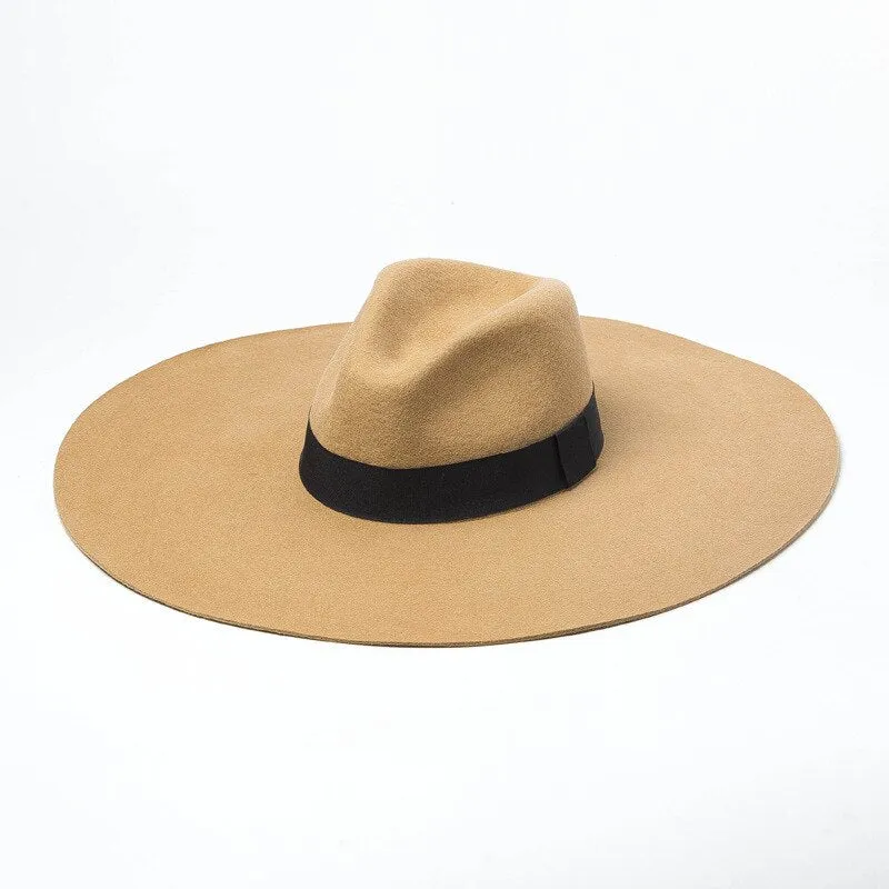 Green Woolen Jazz Top Hat Catwalk Style Felt Hat