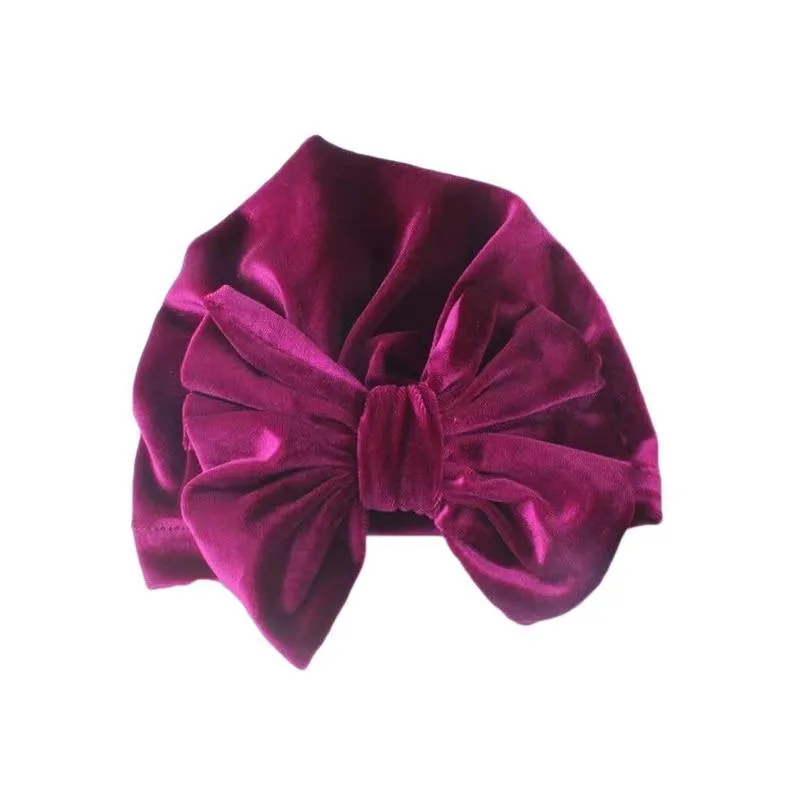 Infant Baby Headbands Solid Cotton Knot Turban Headband For Girls  Beanie Hat Headwear For Girls