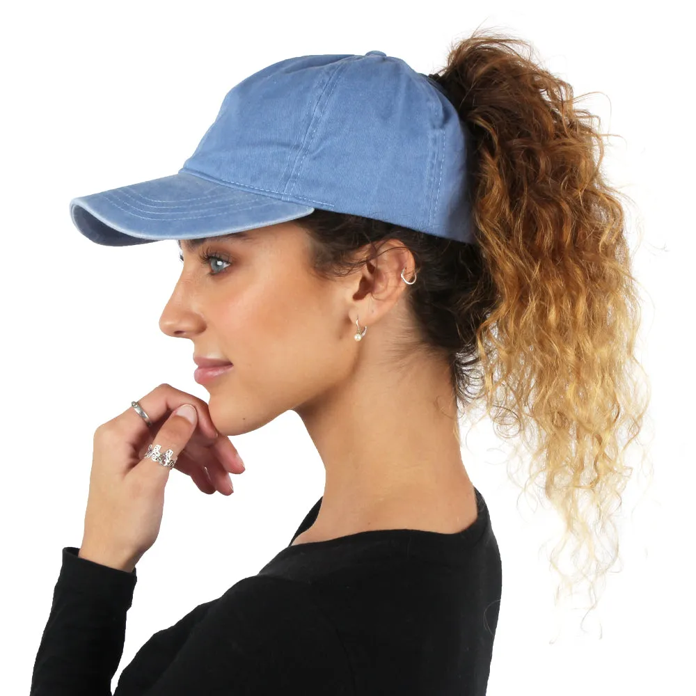 Jessie Pigment Washed Ponyflo® Cap