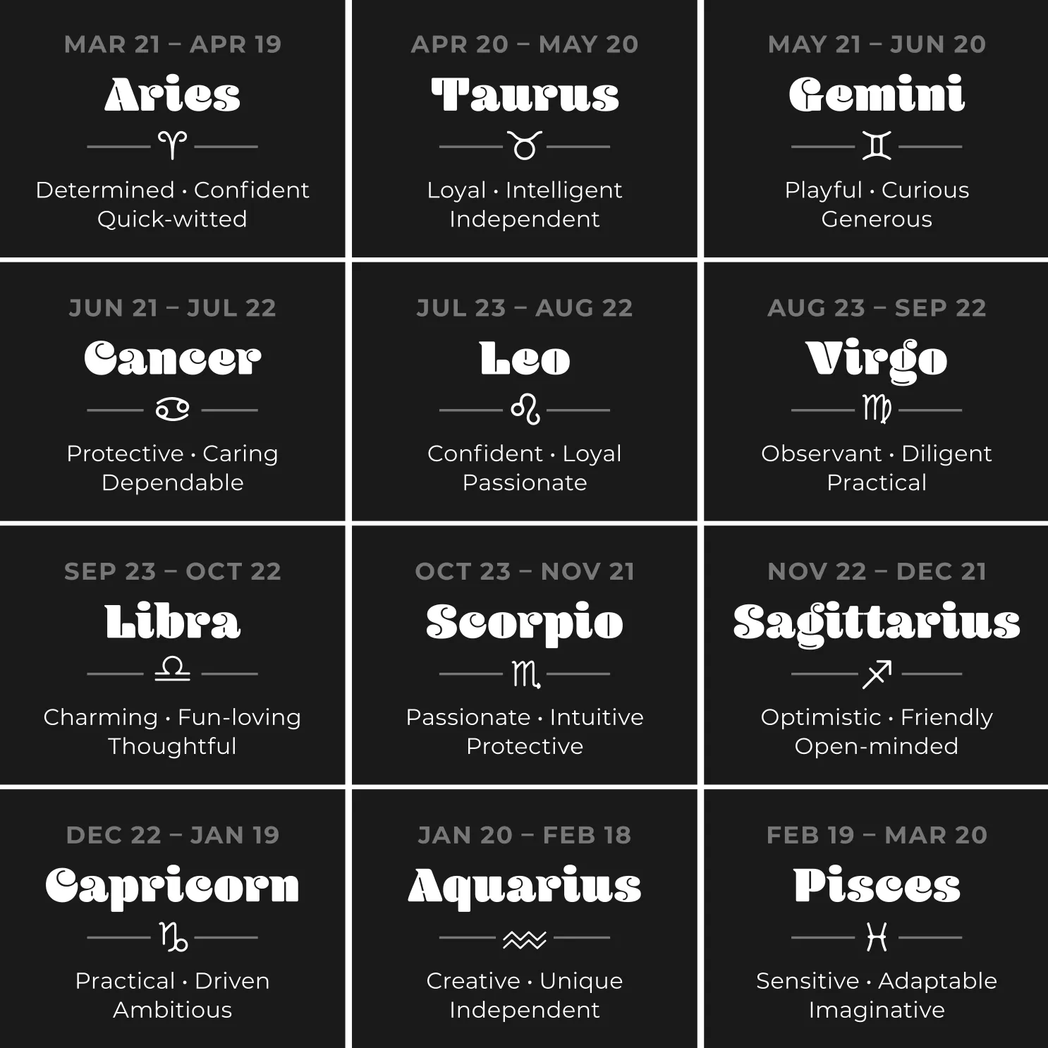 LIBRA ZODIAC HAT (BLACK)