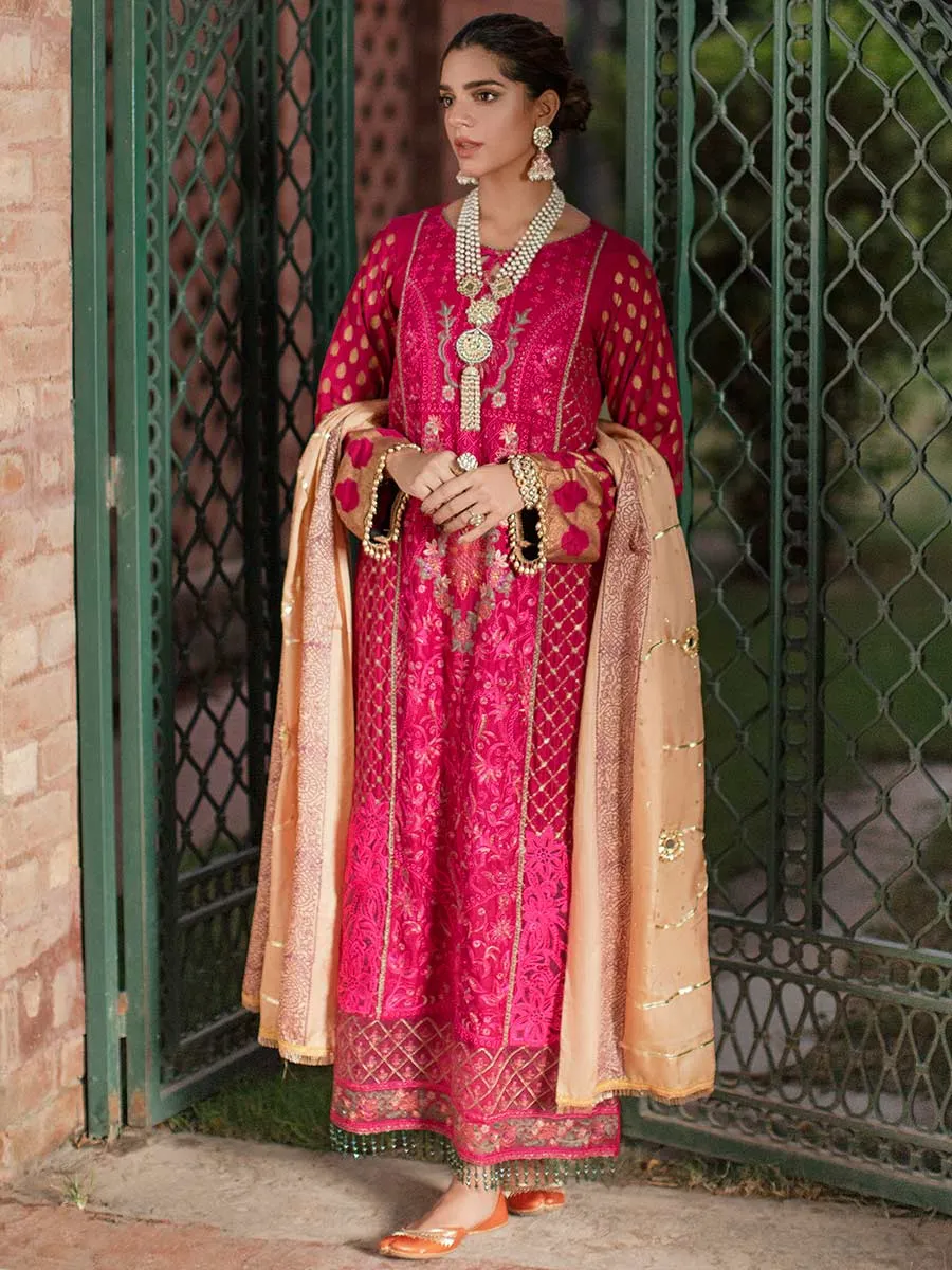 Luxury Edit Winter '22 D#2A | RajBari Fall/Winter Unstitched Luxury Collection 2022 | Unstitched Embroidered Chikankari Suits