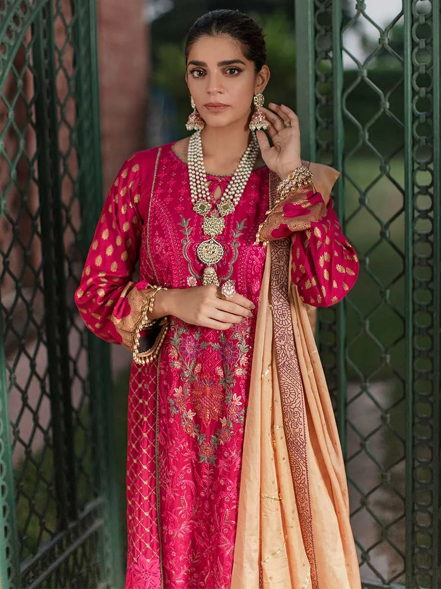 Luxury Edit Winter '22 D#2A | RajBari Fall/Winter Unstitched Luxury Collection 2022 | Unstitched Embroidered Chikankari Suits