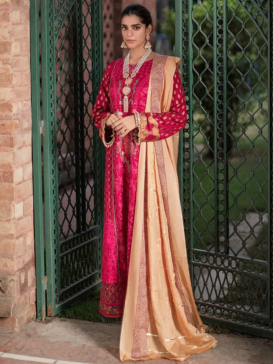 Luxury Edit Winter '22 D#2A | RajBari Fall/Winter Unstitched Luxury Collection 2022 | Unstitched Embroidered Chikankari Suits