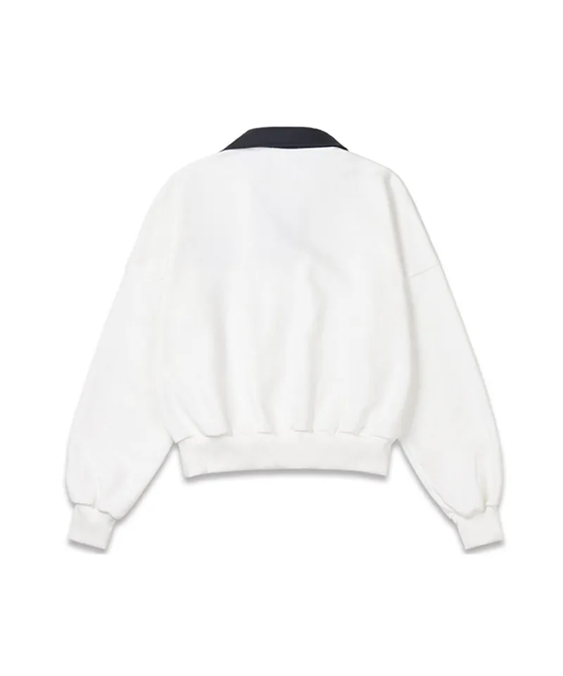 MACKY Golf: Macky Sports Sweatshirt - White