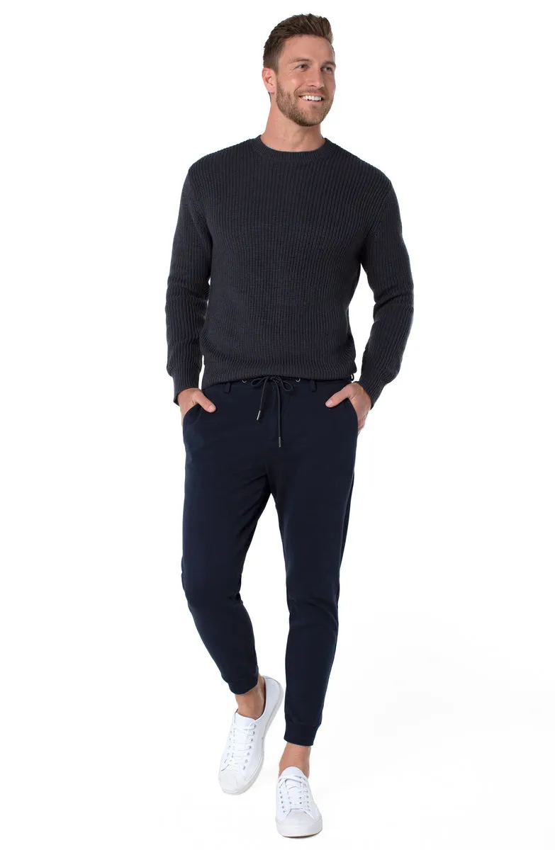 Mercer Knit Jogger in Navy