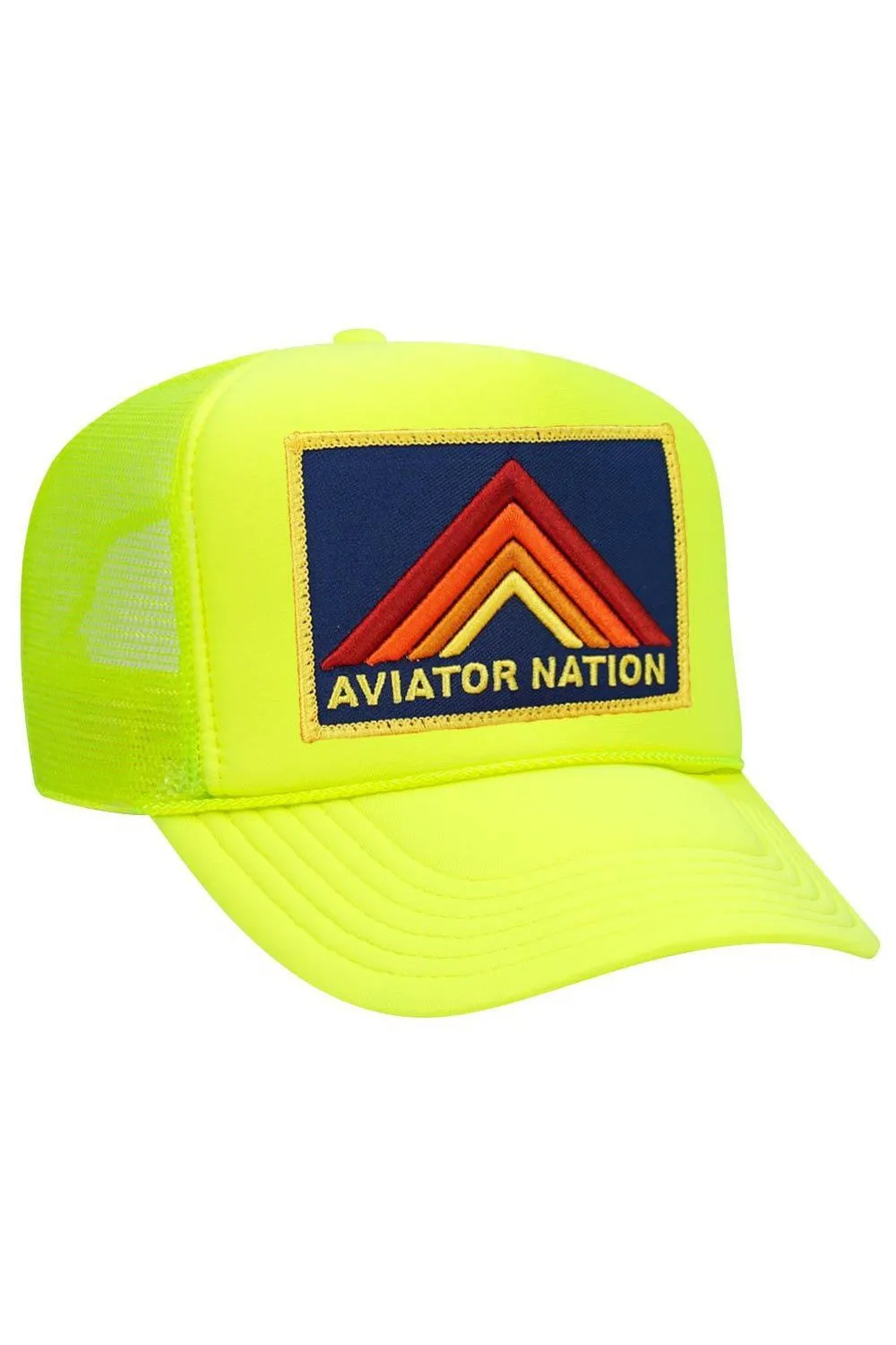 MOUNTAIN STRIPE VINTAGE TRUCKER HAT
