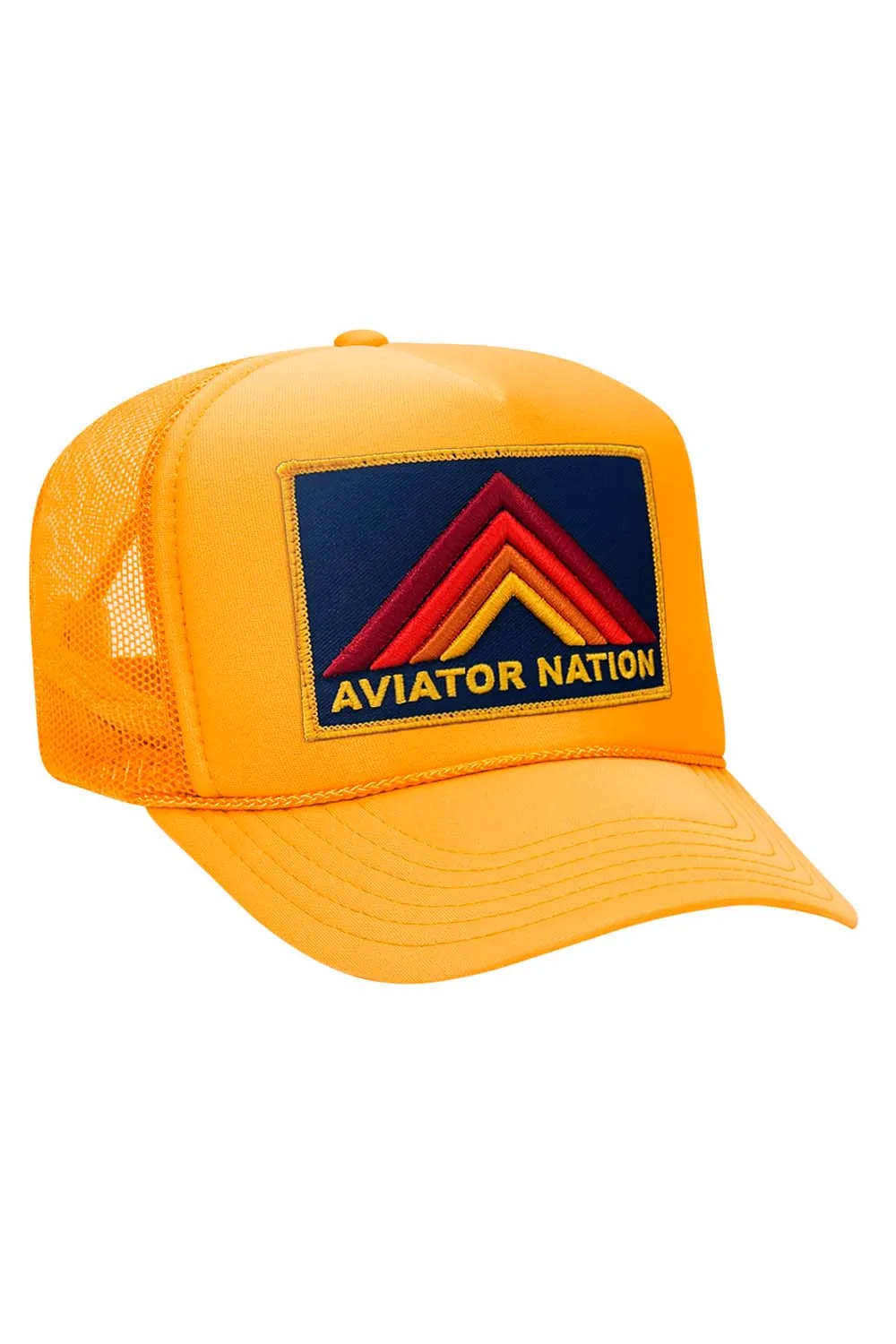 MOUNTAIN STRIPE VINTAGE TRUCKER HAT